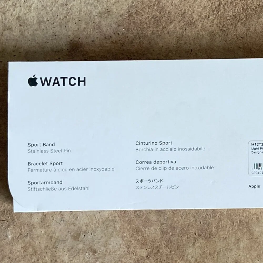 Authentic Apple Watch Light Pink Sport Band 41mm NEW - Picture 4 of 4